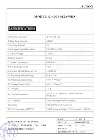 LA004-012A99DN Datasheet Page 4