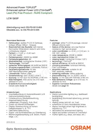 LCW G6SP-CBEB-4O9Q-Z Datasheet Cover