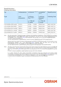 LCW W5SN-JZLY-4L9X-0-700-R18-Z-SF Datasheet Page 2