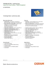 LE UW S2LN-NYPX-5E8G-K Datasheet Copertura