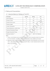 LOPL-E001M Datasheet Pagina 2