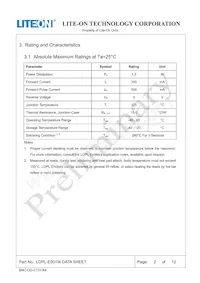 LOPL-E001W Datasheet Page 2