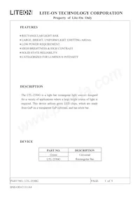 LTL-2550G Datasheet Pagina 2