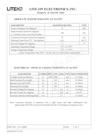 LTL-2800G Datasheet Page 4