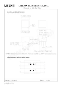 LTL-2855G Datasheet Pagina 2