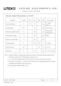 LTL-816EE 데이터 시트 페이지 3