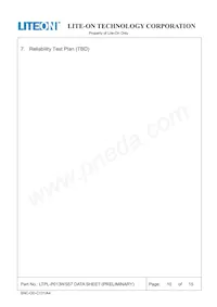 LTPL-P013WS57 Datasheet Pagina 10