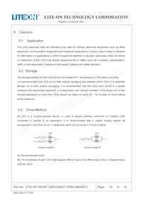 LTPL-P013WS57 Datasheet Page 13