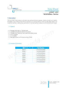 LTW-5630SZN65 Datasheet Pagina 2