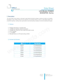 LTW-5630SZP65 Datasheet Pagina 2