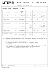 LTW-M140VWS57 Datasheet Page 4