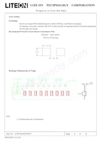 LTW-M140VWS57 Datasheet Pagina 9