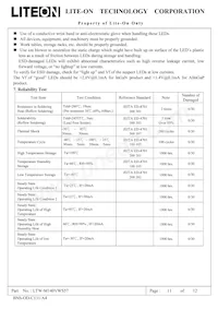 LTW-M140VWS57 Datasheet Page 12