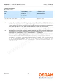 LUW CEUN.CE-8K6L-HN-1-350-R18-Z-AL Datasheet Page 2