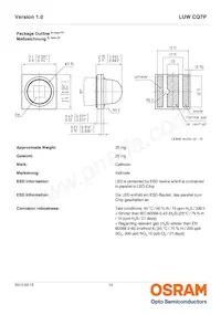 LUW CQ7P-LPLR-5E8G-1 Datasheet Pagina 14