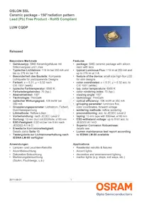 LUW CQDP-KULQ-5C8E-1 Datasheet Cover