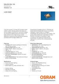 LUW CQDP-LQLS-5E8G-1 Datasheet Cover