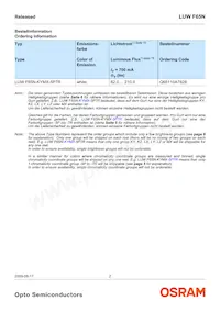 LUW F65N-KYMX-5P7R-Z Datasheet Page 2