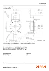 LUW W5SM-KYLX-5F8G-1-350-R18-Z-AL Datasheet Page 13