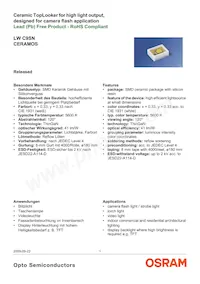 LW C9SN-F0HA-58-S-Z Datasheet Cover