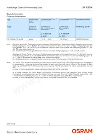 LW C9SN-F0HA-58-S-Z Datasheet Page 2