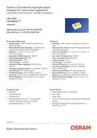 LW C9SP-FOGA-58-Z Datasheet Cover