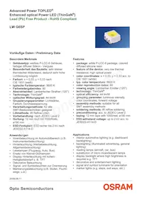 LW G6CP-DAEB-6K8L-1-Z Datasheet Cover