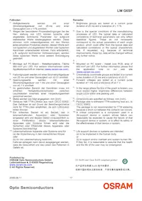 LW G6CP-DAEB-6K8L-1-Z Datasheet Page 17