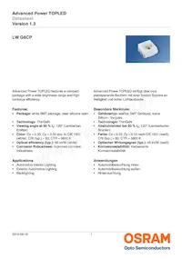 LW G6CP-EAFA-MKNK-1-140-R18-Z Datasheet Cover