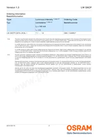LW G6CP-EAFA-MKNK-1-140-R18-Z Datasheet Page 2