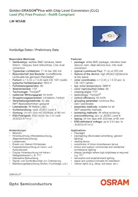 LW W5AM-KXKY-6K7L-Z Datasheet Copertura