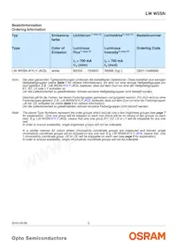 LW W5SN-KYLX-MKPL-48-700-R18-Z-SF Datasheet Page 2