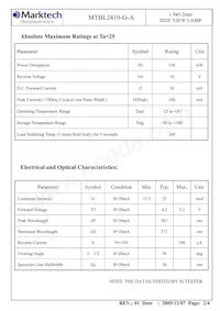 MTBL2410-G-A Datasheet Pagina 3