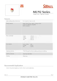 MU92-5001 Datasheet Cover