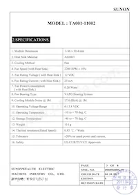 TA001-11002 데이터 시트 페이지 4