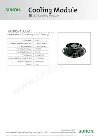 TA002-10002 Datasheet Copertura