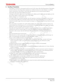 TL1L3-DW0 Datasheet Page 3