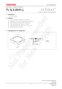 TL1L3-WH1 Datasheet Cover
