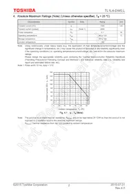 TL1L4-DW0 Datasheet Page 2