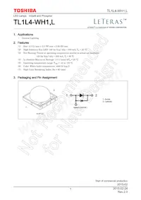 TL1L4-WH1 Datasheet Cover