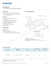 WP1503EB/2YD Datasheet Cover