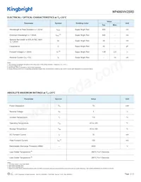 WP4060VH/2SRD 데이터 시트 페이지 2