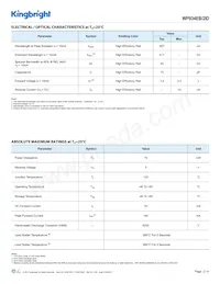 WP934EB/2ID 데이터 시트 페이지 2