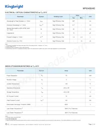 WP934SB/4ID Datasheet Page 2