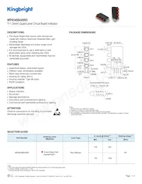 WP934SB/4SRD Datasheet Cover