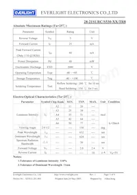 28-21SURC/S530-A3/TR8 데이터 시트 페이지 3