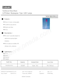 743SURD/S530-A3 데이터 시트 표지