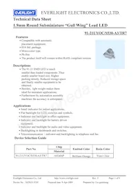 91-21UYOC/S530-A3/TR7 Datasheet Cover