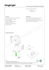 APB2012SURKSYKC Datasheet Cover