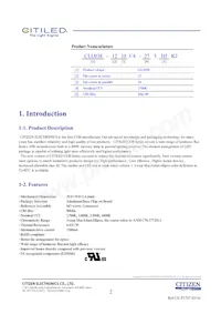 CLU038-1210C4-403H5K2 Datasheet Page 2